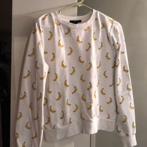 Forever 21 banana sweatshirt